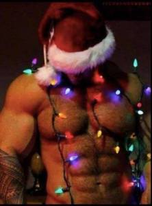 Christmas Guy with lights